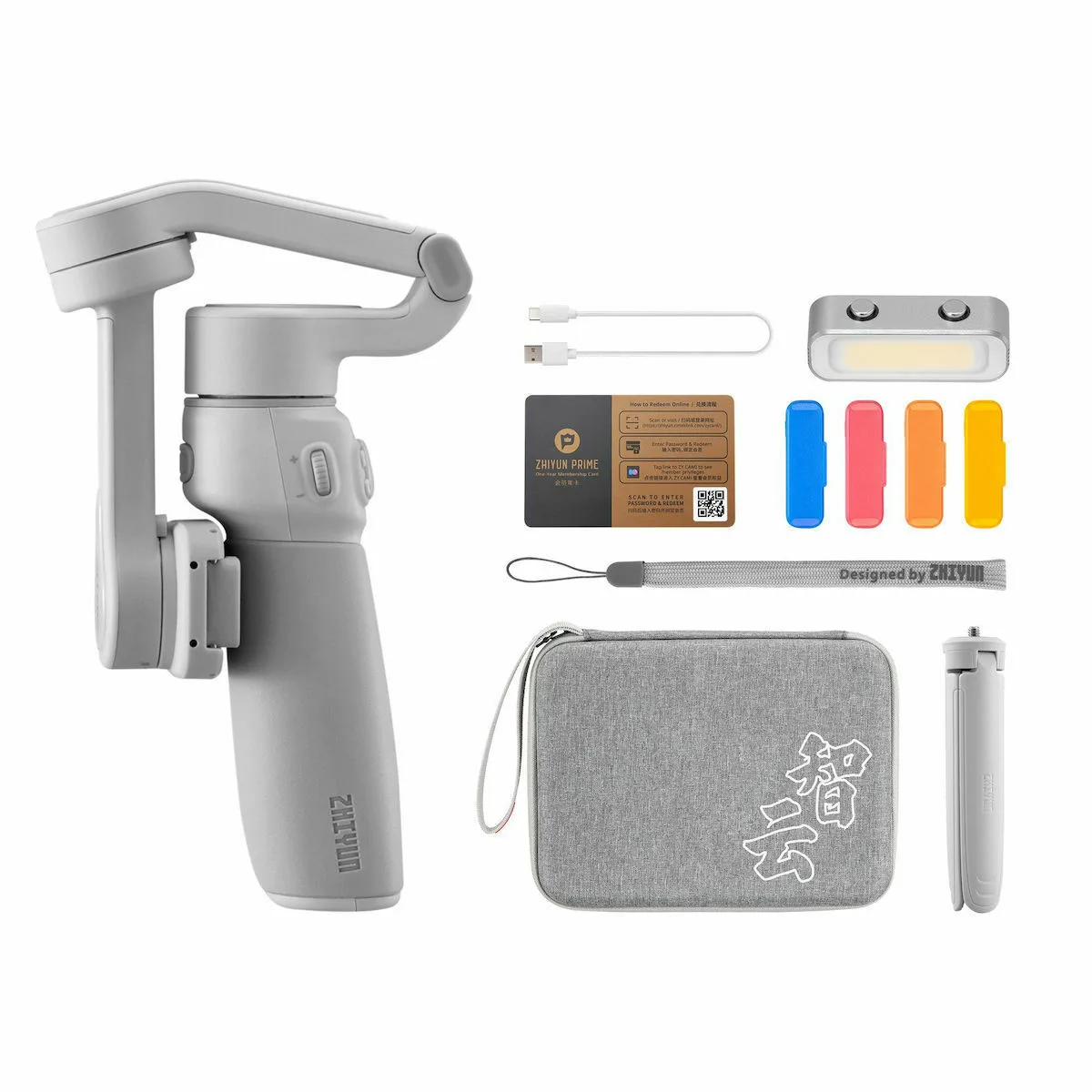 20220620140658_zhiyun_smooth_q4_combo_gimbal_kinitou_me_statheropoiiti_3_axonon_kai_15_ores_leitourgias_leyko Zhiyun Smooth Q4 Combo Gimbal Κινητού με Σταθεροποιητή 3 Αξόνων και 15 ώρες λειτουργίας Λευκό - Image 1