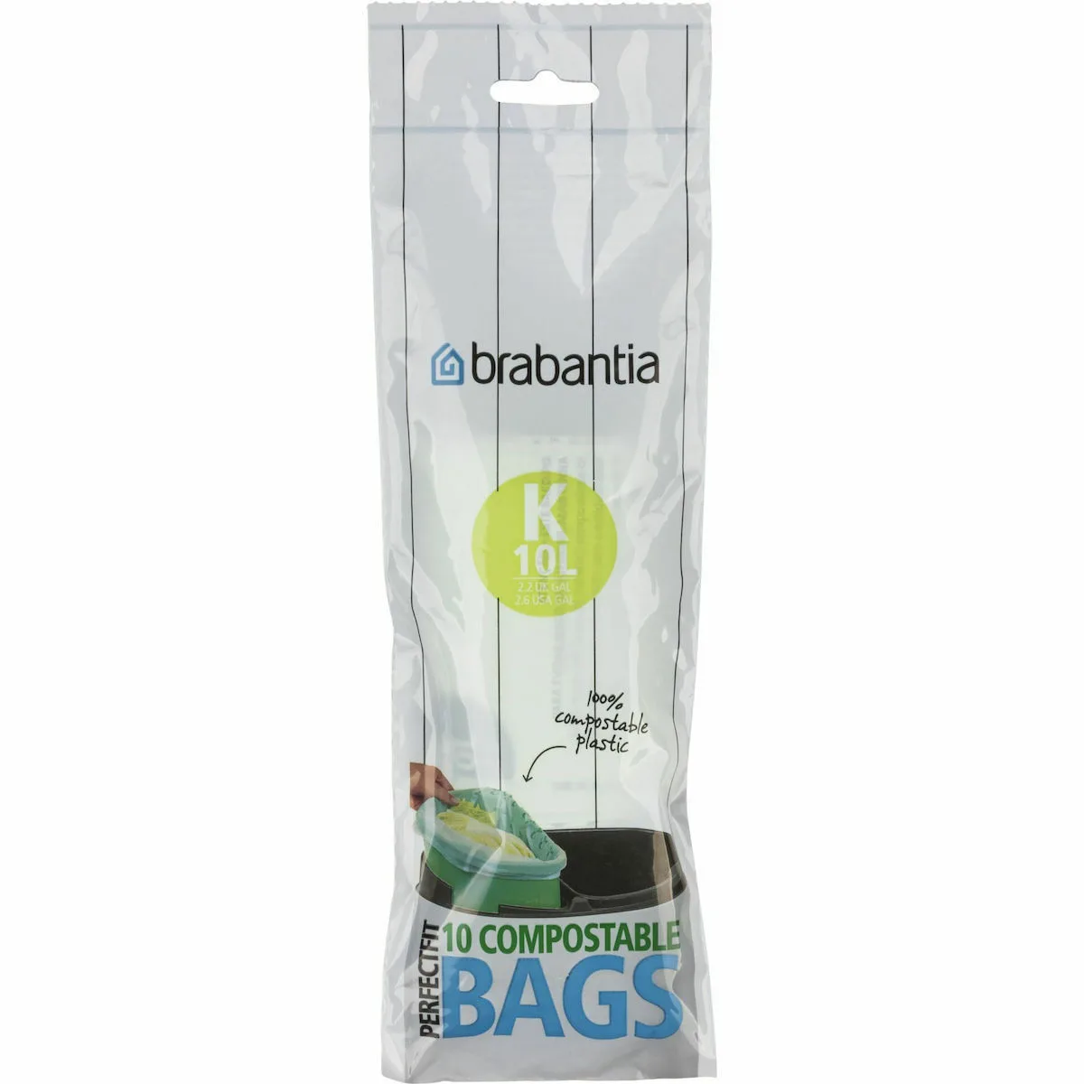 20220621140041_brabantia_sakoules_aporrimaton_type_k_se_diafano_chroma_10lt_364983_10tmch Brabantia Σακούλες Απορριμάτων για τον Κήπο Χωρητικότητας 10lt Type K 364983 10τμχ Διάφανες - Image 1