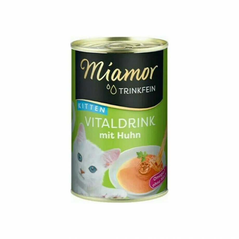 Miamor TrinkFine Kitten Υγρή Τροφή για Ανήλικες Γάτες σε Κονσέρβα με Κοτόπουλο, Πάπια, Συκώτι, Τόνο και Ψάρια χωρίς Γλουτένη 135gr 74369 - Image 1