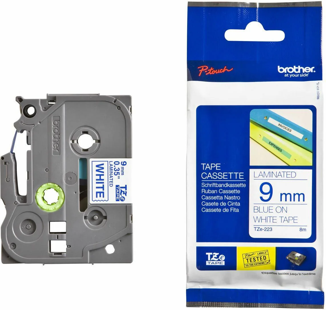 20220627162233_1e77a784 Brother TZe-223 Ταινία Ετικετογράφου 8m x 9mm σε Λευκό Χρώμα TZE-223 - Image 1