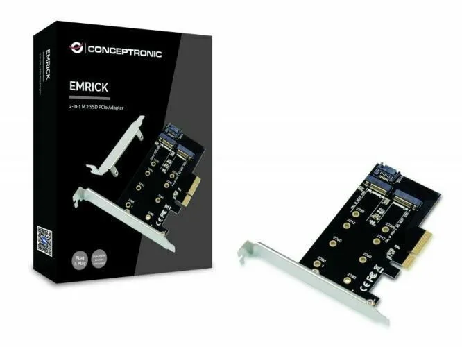 20220627165302_1a4c9486 Conceptronic Κάρτα PCIe σε 2 θύρες M.2 (EMRICK04B) - Image 1