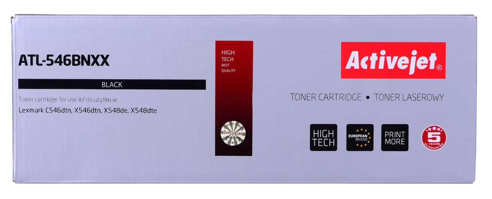 20220701094952_36824f9b Active Jet Συμβατό Toner για Laser Εκτυπωτή Lexmark C546U1KG 8000 Σελίδων Μαύρο - Image 1