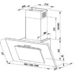 Maan Vertical P 2 60 Απορροφητήρας Καμινάδα 60cm Satin