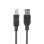 Lanberg USB 2.0 Cable USB-A male - USB-B male Μαύρο 1m (CA-USBA-15CU-0010-BK)