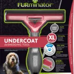FURminator Undercoat Tool Χτένα XLarge για Μακρύτριχους Σκύλους με Ξυράφι για Απομάκρυνση Τριχών Μαύρο