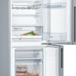 Bosch Ψυγειοκαταψύκτης 289lt Υ176xΠ60xΒ65εκ. Inox KGV33VLEA