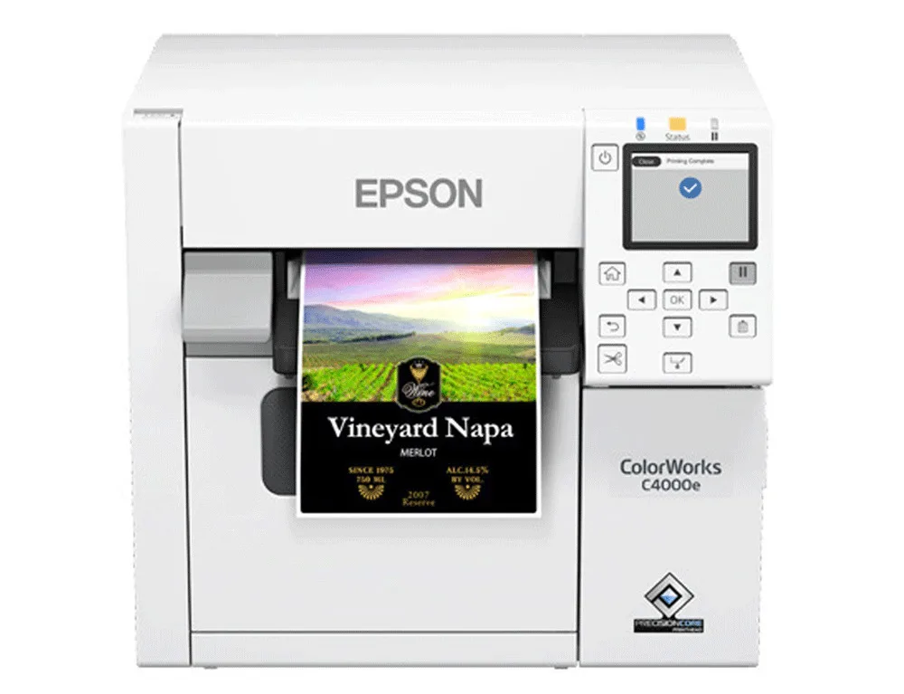Epson ColorWorks Εκτυπωτής Ετικετών Inkjet USB, Wi-Fi, Ethernet 1200 dpi Έγχρωμος C31CK03102BK - Image 1