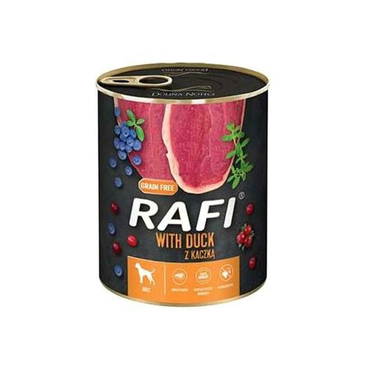 20220708155402_dolina_noteci_rafi_papia_800gr Dolina Noteci Rafi Υγρή Τροφή Σκύλων σε Κονσέρβα με Πάπια χωρίς Σιτηρά & Γλουτένη 800gr D78054 - Image 1