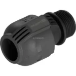Gardena 02763-20 Σύνδεσμος Σωλήνων Ποτίσματος Κοχλιωτός με Αρσενικό Σπείρωμα 25.4mm Μαύρο