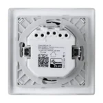 Fibaro Μονή Χωνευτή Πρίζα Ρεύματος με Λαμπάκι Λευκή FGWOE-011