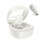 Baseus Bowie WM02 In-ear Bluetooth Handsfree Ακουστικά με Θήκη Φόρτισης Λευκά