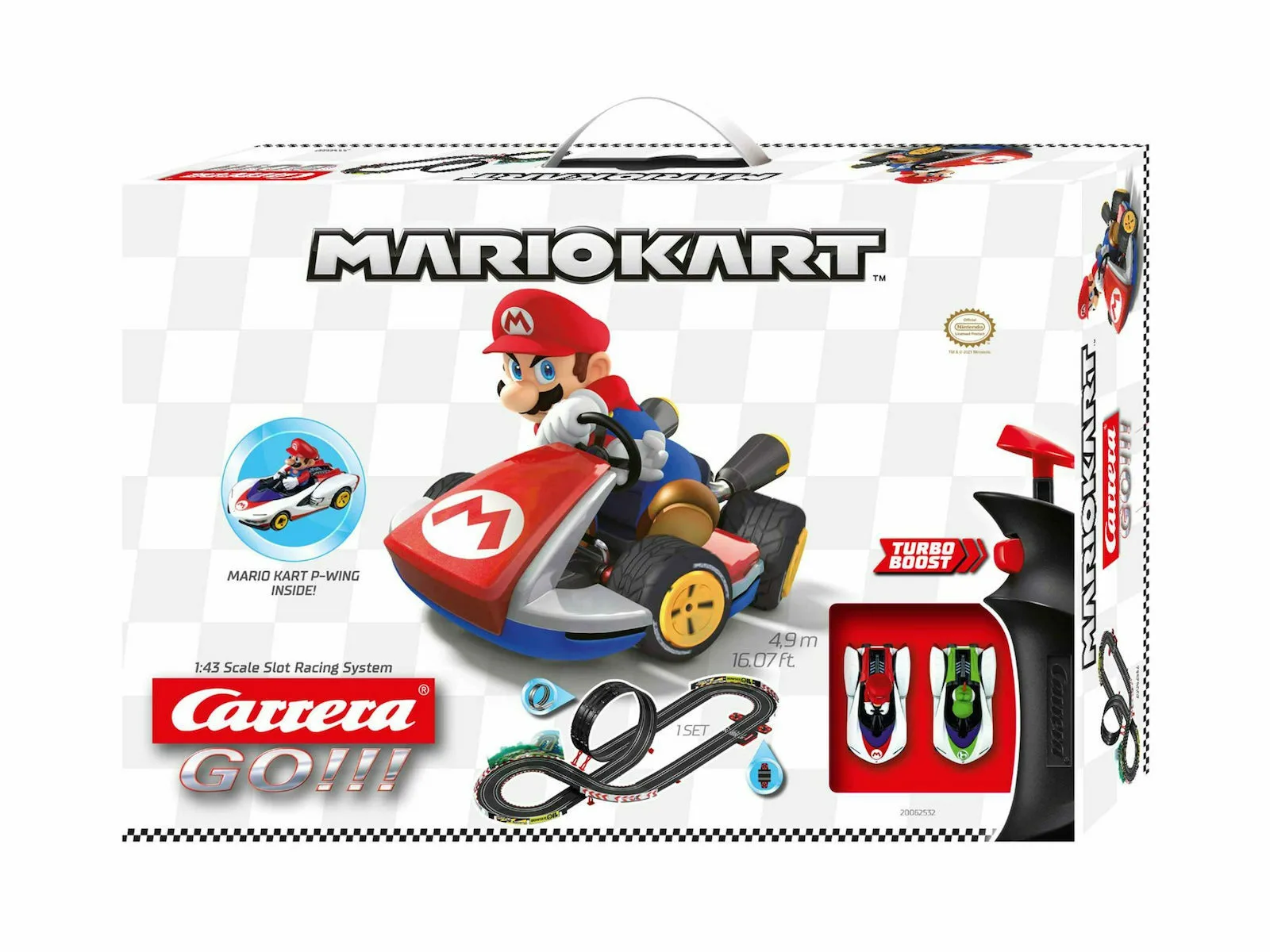 20220718134856_carrera_pista_go_nintendo_mario_kart_p_wing_gia_8_eton Carrera Go Nintendo Mario Kart P-Wing Πίστα 1:43 για 8+ Ετών - Image 1
