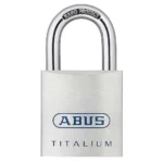 Abus 90 Titalium Ατσάλινο Λουκέτο Πέταλο με Κλειδί 50mm Ασημί 96TI/50