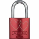 Abus Love 74/40 Αλουμινένιο Λουκέτο Πέταλο με Κλειδί 19.5mm Κόκκινο 74/40LOOK4