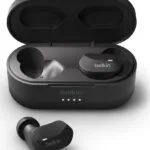 Belkin Soundform Play True In-ear Bluetooth Handsfree Ακουστικά με Αντοχή στον Ιδρώτα και Θήκη Φόρτισης Μαύρα