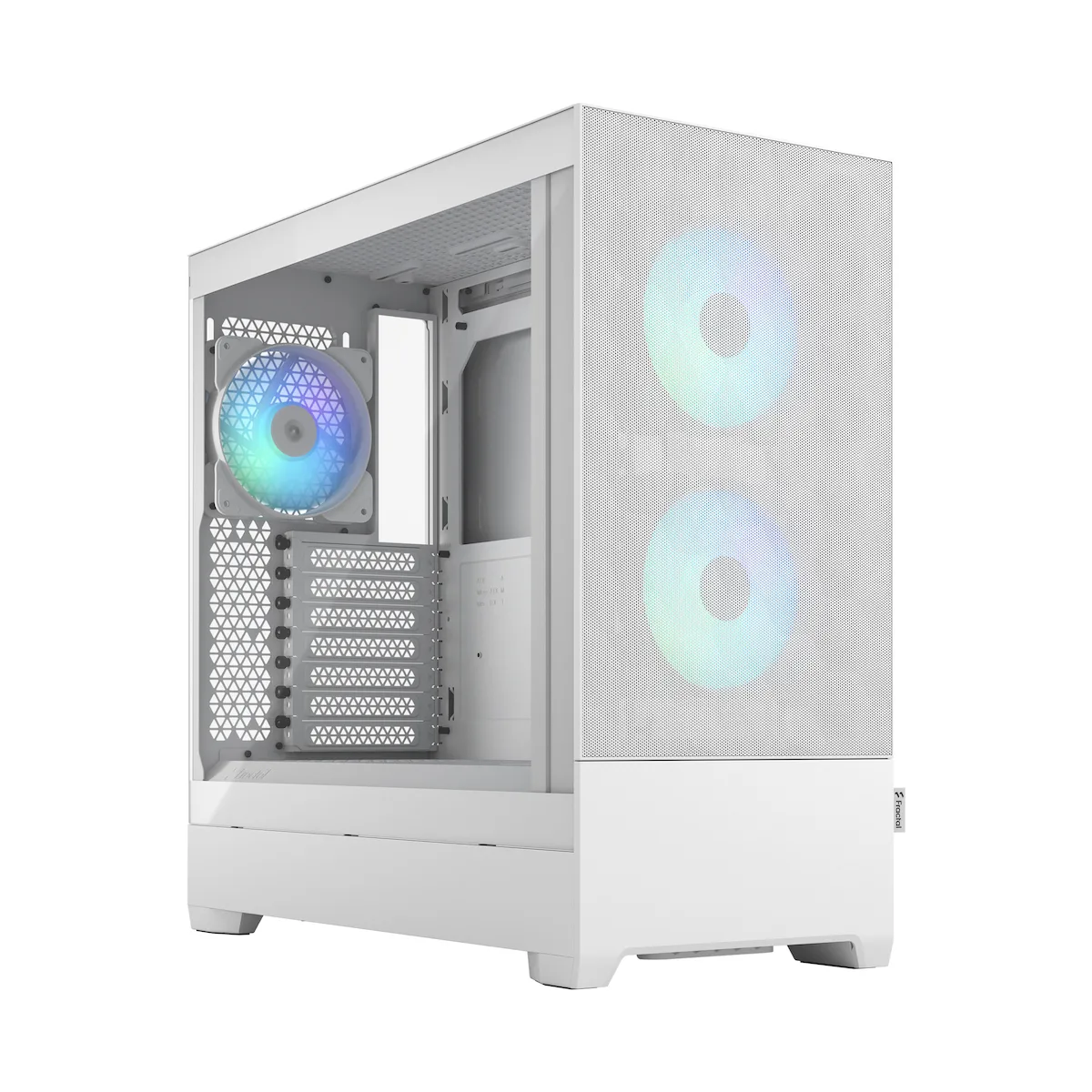 Fractal Design Pop Air Gaming Midi Tower Κουτί Υπολογιστή με Πλαϊνό Παράθυρο και RGB Φωτισμό RGB White TG Clear Tint - Image 1