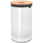 Brabantia Cork 104367 Καλάθι Απλύτων Μεταλλικό 30x30x63cm Λευκό