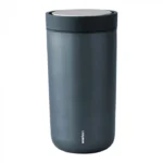 Stelton To Go Click Cup 675-18 Ποτήρι Θερμός Ανοξείδωτο 200ml Dark Blue/Metallic 675-18