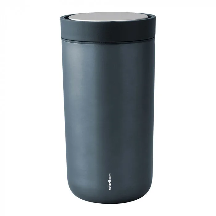 Stelton To Go Click Cup 675-18 Ποτήρι Θερμός Ανοξείδωτο 200ml Dark Blue/Metallic 675-18 - Image 1