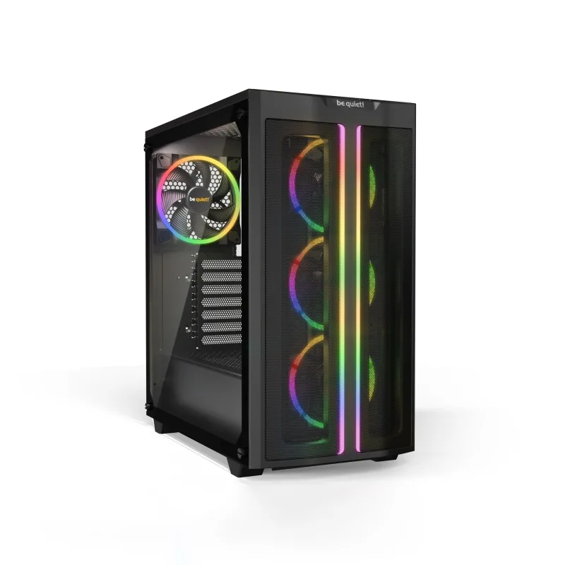 Be Quiet Pure Base 500 FX Gaming Midi Tower Κουτί Υπολογιστή με Πλαϊνό Παράθυρο και RGB Φωτισμό Μαύρο - Image 1