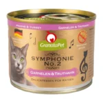 Granata Pet Foods Symphonie No.2 Υγρή Τροφή για Γάτες σε Κονσέρβα με Γαλοπούλα και Γαρίδες χωρίς Σιτηρά 200gr