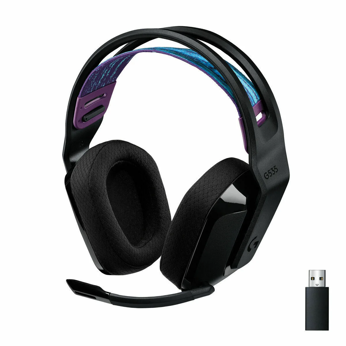 Logitech G535 Ασύρματο Over Ear Gaming Headset με σύνδεση USB - Image 1