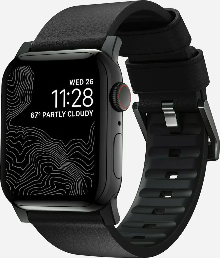 20220803163605_nomad_active_strap_pro_louraki_dermatino_mayro_apple_watch_42_44_45mm Nomad Active Strap Pro Λουράκι Δερμάτινο Μαύρο (Apple Watch 42/44/45mm) - Image 1