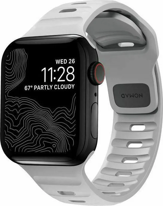 20220803163815_nomad_sport_strap_m_l_louraki_silikonis_gri_apple_watch_42_44_45mm Nomad Sport Strap M/L Λουράκι Σιλικόνης Γκρι (Apple Watch 42/44/45mm) - Image 1