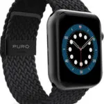Puro Loop Nylon Λουράκι Υφασμάτινο Μαύρο (Apple Watch 42/44/45mm)