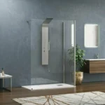 Karag Walkin 4 WAL4N9080 Καμπίνα Ντουζιέρας 90x80x200cm Clear Glass Nero