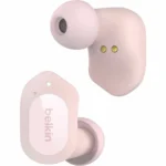 Belkin Soundform Play True In-ear Bluetooth Handsfree Ακουστικά με Αντοχή στον Ιδρώτα και Θήκη Φόρτισης Ροζ
