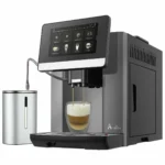 Acopino Barletta Αυτόματη Μηχανή Espresso 1500W Πίεσης 19bar για Cappuccino με Μύλο Άλεσης Γκρι