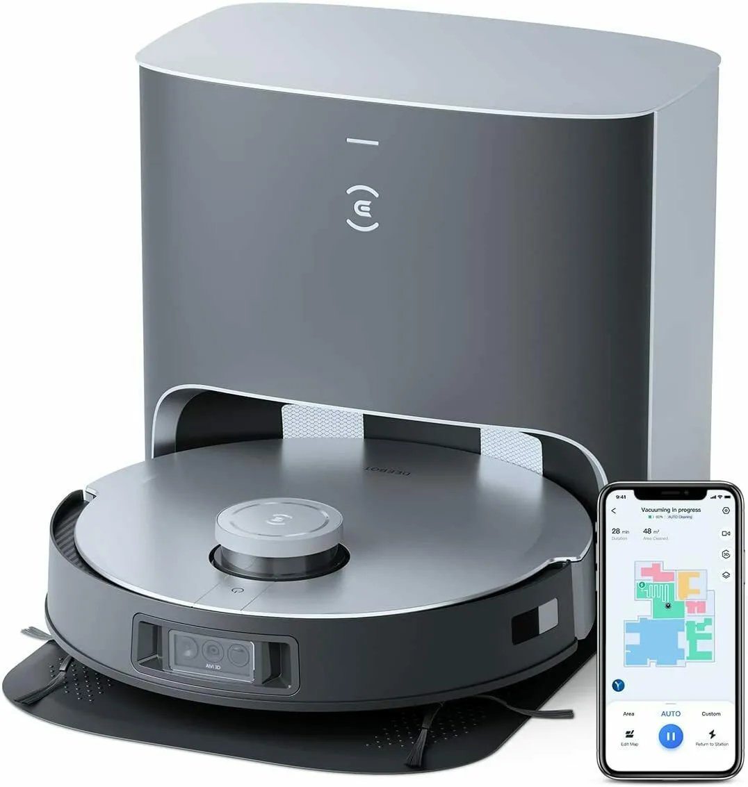 20220817092601_69f8ea8f Ecovacs DEEBOT X1 Plus Σκούπα Ρομπότ για Σκούπισμα & Σφουγγάρισμα με Χαρτογράφηση και Wi-Fi Γκρι - Image 1