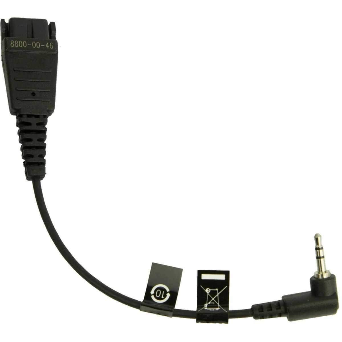 Jabra Quick Disconnect To 2.5mm- 0.15m Μαύρο (8800-00-46) - Image 1