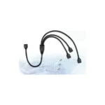 Inter-Tech Y-adapter 1x 4pin RGB to 3x 4pin RGB - Cable 0.48m Μαύρο (88885466)