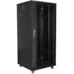 Lanberg Επιδαπέδια καμπίνα Rack 19" 27U (600X600) Μαύρο