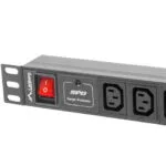 Lanberg Πολύπριζο Rack PDU-10I-0200-IEC-BK 1τμχ
