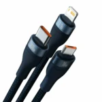 Baseus Flash Series Braided USB to micro USB / Type-C / Lightning Cable Μπλε 1.2m (CASS030003)