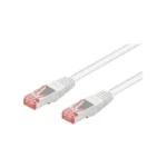 Goobay S/FTP Cat.6 Καλώδιο Δικτύου Ethernet 20m Λευκό 1τμχ 93506