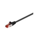 Goobay S/FTP Cat.6 Καλώδιο Δικτύου Ethernet 0.5m Μαύρο 1τμχ 68687