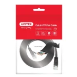 Unitek Flat U/UTP Cat.6 Καλώδιο Δικτύου Ethernet 20m Μαύρο 1τμχ C1815GBK