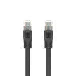 Unitek Flat U/UTP Cat.6 Καλώδιο Δικτύου Ethernet 15m Μαύρο 1τμχ C1814GBK