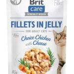 Brit Care Fillets In Jelly Υγρή Τροφή για Ενήλικες Γάτες σε Φακελάκι με Κοτόπουλο χωρίς Γλουτένη 85gr