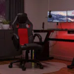 Topeshop Enzo Καρέκλα Gaming Δερματίνης Red - Black