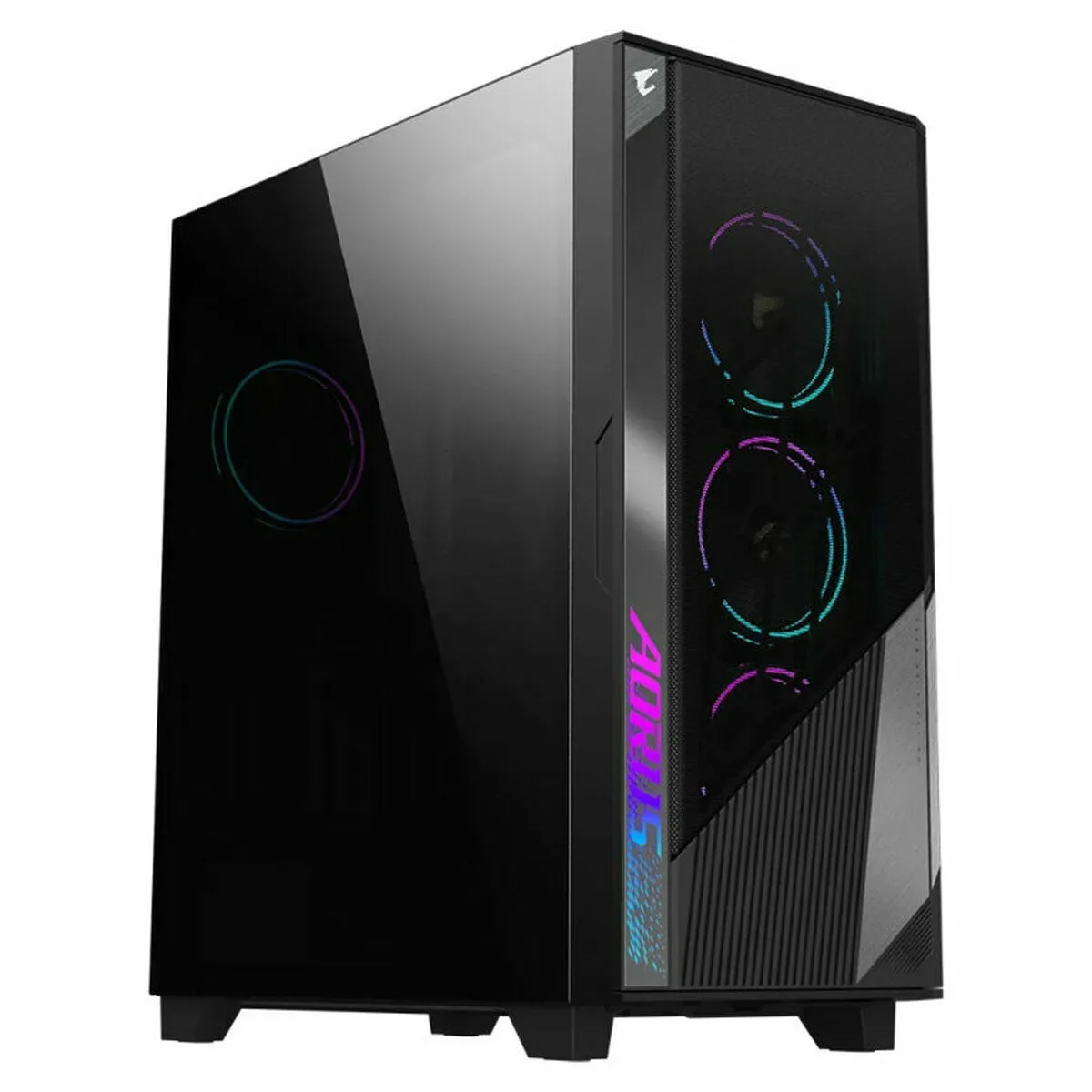 Gigabyte Aorus C500 Gaming Midi Tower Κουτί Υπολογιστή με Πλαϊνό Παράθυρο και RGB Φωτισμό Μαύρο - Image 1