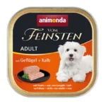 Animonda Vom Feinsten Adult Υγρή Τροφή Σκύλων σε Ταψάκι με Βοδινό και Πουλερικά χωρίς Σιτηρά 150gr DLZANMKMP0022
