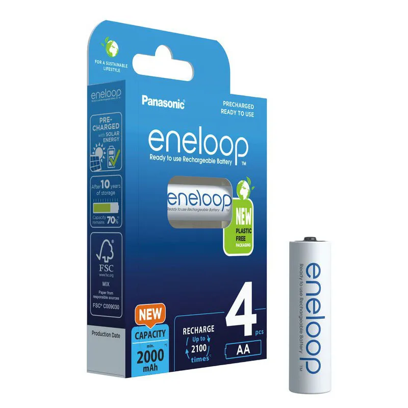 20220906155723_664d9ea1 Panasonic Eneloop Επαναφορτιζόμενες Μπαταρίες AA Ni-MH 2000mAh 4τμχ - Image 1