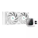 Deepcool LS520 Υδρόψυξη Επεξεργαστή Διπλού Ανεμιστήρα 120mm για Socket AM4/AM5/1700/1200/115x με ARGB Φωτισμό Λευκή