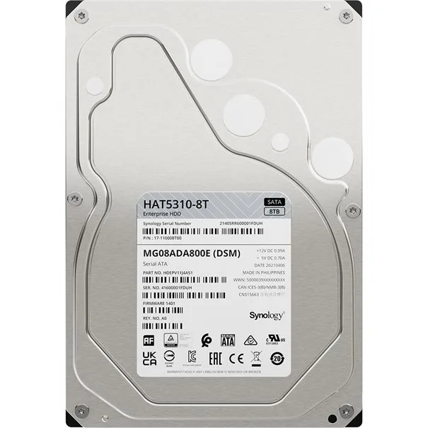 Synology HAT5310 8TB HDD Σκληρός Δίσκος 3.5" SATA III 7200rpm με 512MB Cache για NAS / Server HAT5310-8T - Image 1