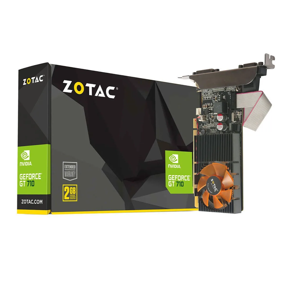Zotac GeForce GT 710 2GB GDDR3 Κάρτα Γραφικών ZT-71310-10L - Image 1